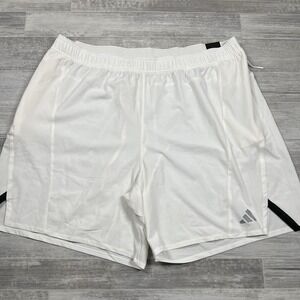 Adidas Designed For Training Men's 2XL 7" HIIT Workout HEAT.RDY White Shorts NWT